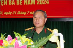 Bồi dưỡng diễn tập khu vực phòng thủ huyện Ba Bể năm 2024